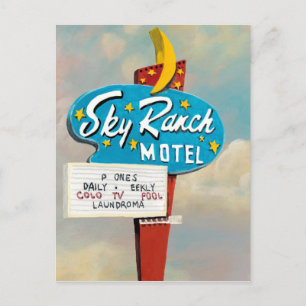 Carte Postale Panneau Sky Ranch Motel