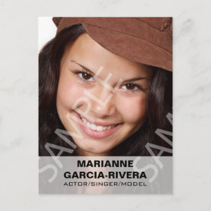 Carte Postale Panneau transparent blanc Capteur de l'acteur