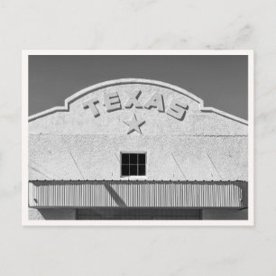 Carte Postale Panneau vintage Texas Marfa Noir & Blanc Rétro