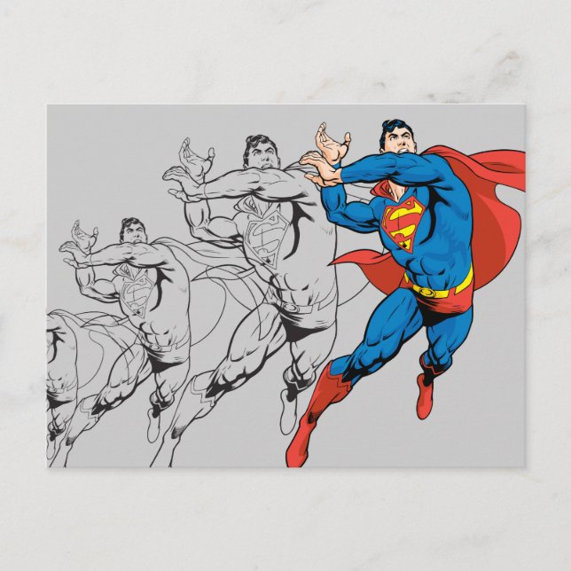 Carte Postale Panneaux comiques Superman (Devant)
