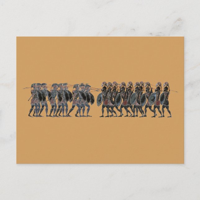 Carte Postale Panoply - Ancienne bataille d'hoplite grecque (Devant)