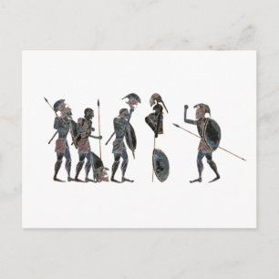 Carte Postale Panoply - Les hoplites grecs antiques célébrant