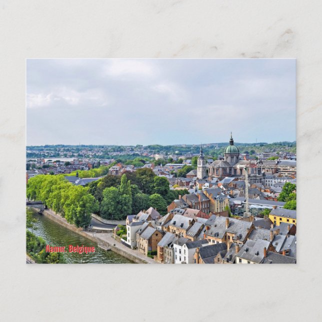 Carte Postale Panorama de la ville de Namur (Devant)