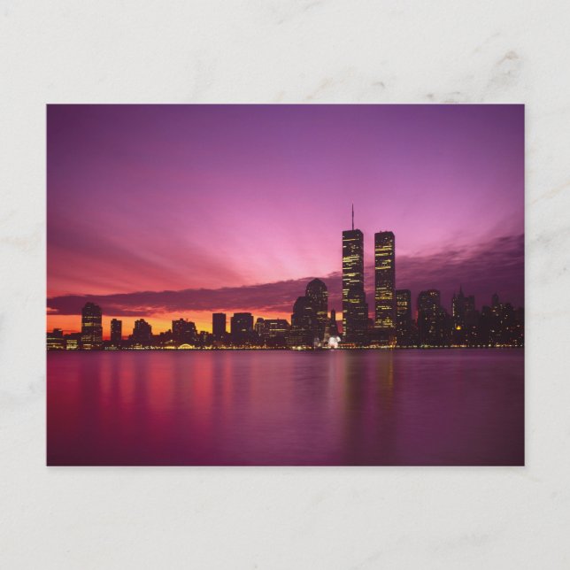 Carte Postale Panorama de Manhattan et fleuve Hudson, New York, (Devant)