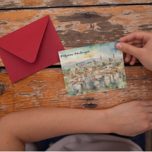 Carte Postale Panorama de Podgorica Monténégro