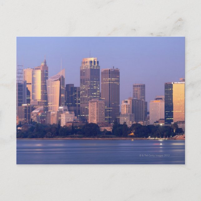 Carte Postale Panorama de Sydney Skyline à Sunset, Australie (Devant)