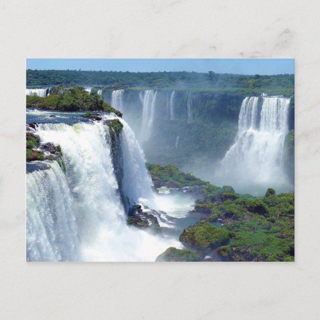 Carte Postale Panorama des chutes d'Iguazu du Brésil (Devant)