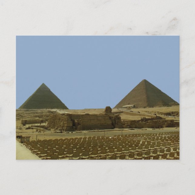 Carte Postale Panorama des pyramides égyptiennes (Devant)