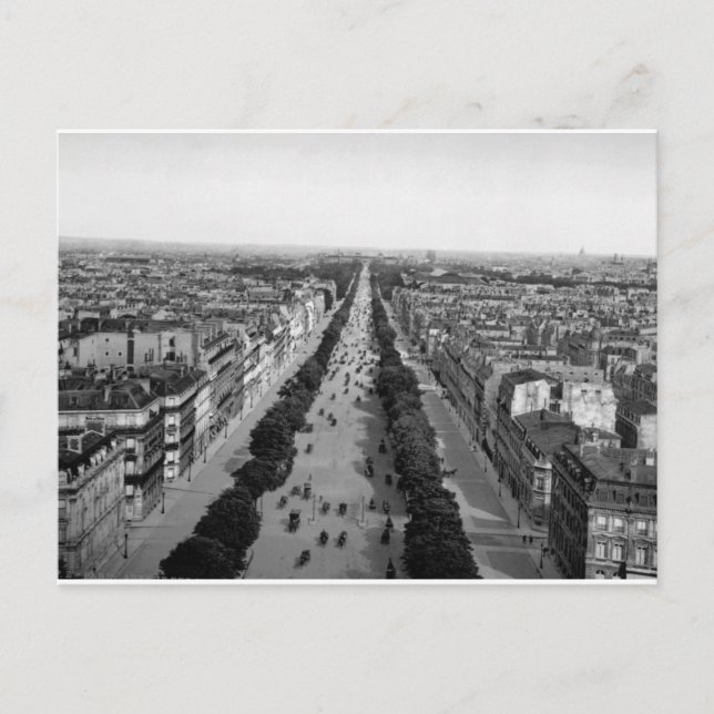 Carte Postale Panorama Paris vintage c1905 (Devant)