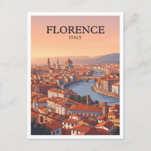 Carte Postale Panorama Piazzale Michelangelo Florence Italie