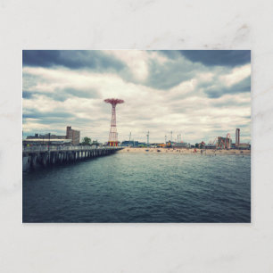 Carte Postale Panorama sur la plage de Coney Island