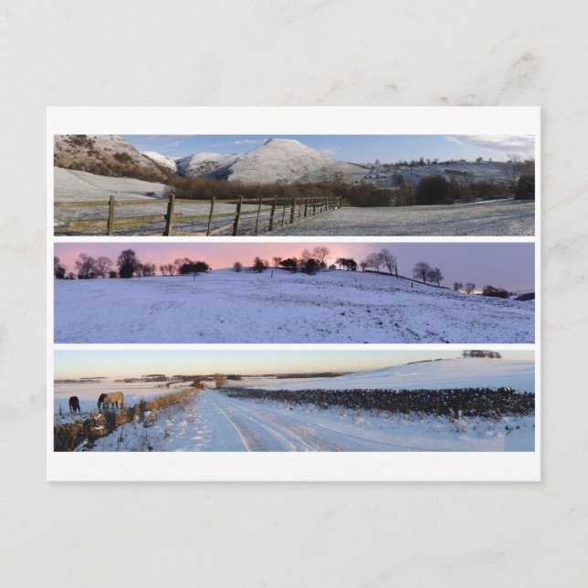 Carte Postale Panoramas de neige du district de Peak (Devant)