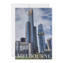 Carte postale panoramique de la skyline de Melbour