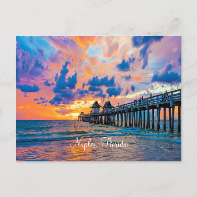 Carte postale panoramique de Naples, Floride (Devant)