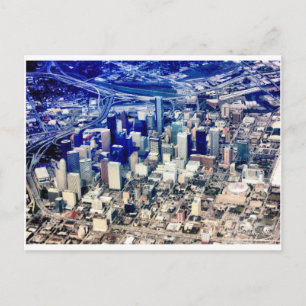 Carte Postale Panoramique du centre-ville de Houston