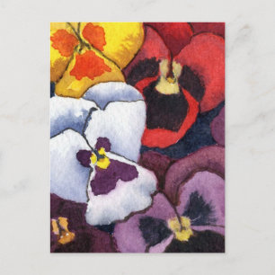 Carte postale Pansy Floral