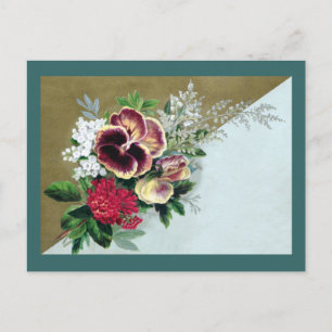 Carte Postale Pansy Tussie-Mussie