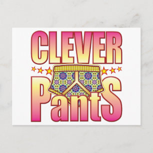 Carte Postale Pantalon à fleurs intelligent