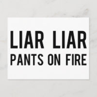 Pantalons menteurs en feu