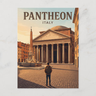 Carte Postale Panthéon Italie
