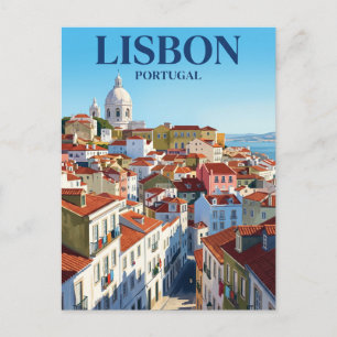 Carte Postale Panthéon National, Alfama, Lisbonne Portugal