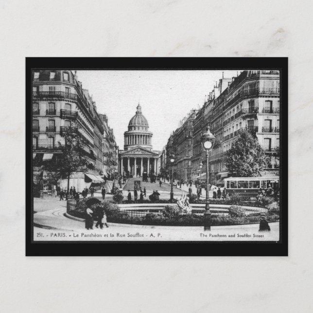 Carte postale Panthéon Paris vintage (Devant)