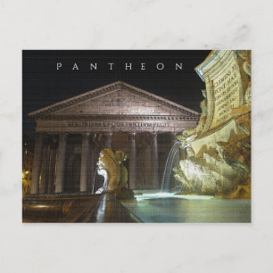 Carte Postale Panthéon, Rome.