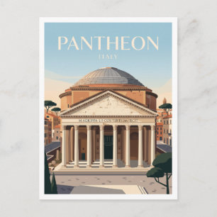 Carte Postale Panthéon Rome Italie