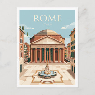 Carte Postale Panthéon Rome Italie