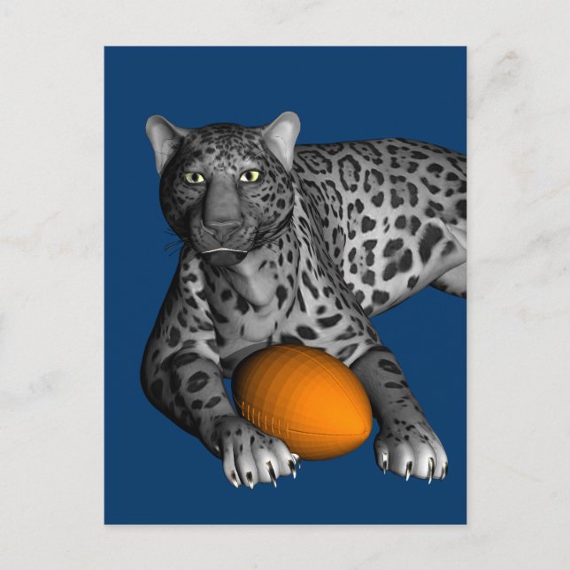 Carte Postale Panthère de football (Devant)