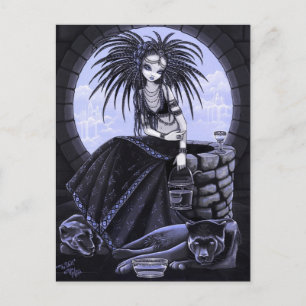 Carte postale Panthère Puits Tribal Fusion Water