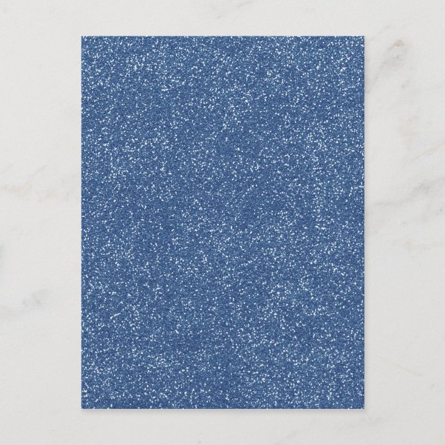 Carte Postale PANTONE Classic Blue avec fausse Parties scintilla (Devant)