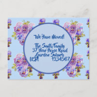 Pany Flowers New Address Postcard, We Are Moving
