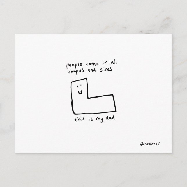 carte postale papa (Devant)