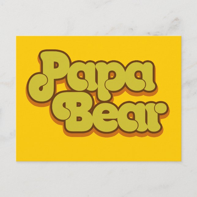 Carte Postale Papa Bear (Devant)
