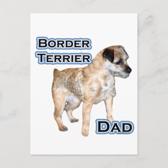 Carte Postale Papa Border Terrier 4 (Devant)