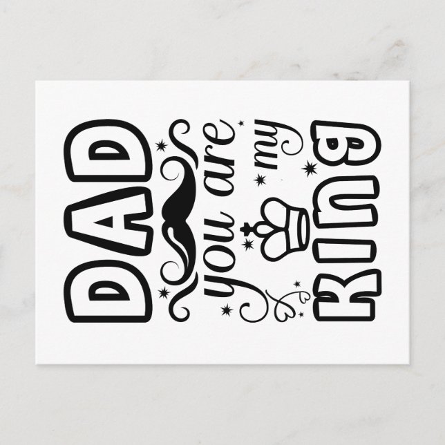 Carte Postale Papa Chess King (Devant)