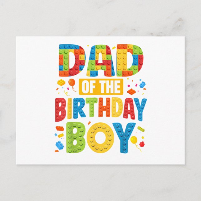 Carte Postale Papa de fête d'anniversaire (Devant)
