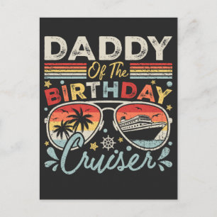 Carte Postale Papa du bateau de vacances d'anniversaire