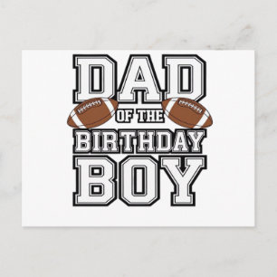 Carte Postale Papa du garçon de football amateur de la famille d