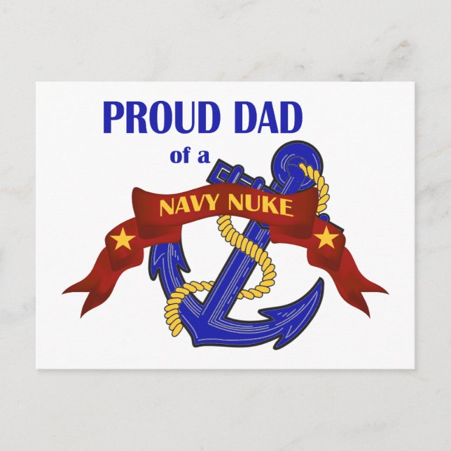 Carte Postale Papa d'un Nuke de la Marine (Devant)