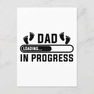 Carte Postale papa en cours Première fois drôle papa