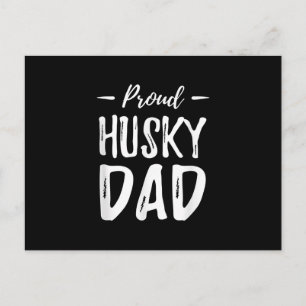 Carte Postale Papa fier de Husky Idée cadeau drôle pour les am