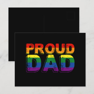 Carte Postale Papa fier parent LGBT Papa de la fierté gay