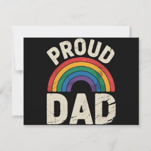 Carte Postale Papa fière LGBTQ Fierté gay Fierté LGBT allié Fête