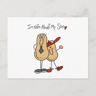 Carte Postale Papa - Fou de Mon Fils T-shirts et CadeauxD