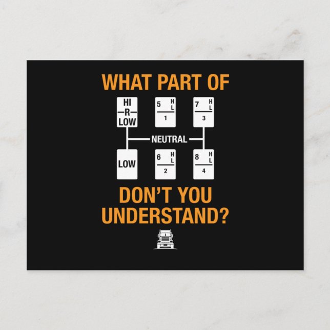 Carte Postale Papa Grand-père Conducteur de camion Camion Engins (Devant)