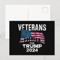 Papa Grand-père Vétérans Pour Trump 2024 Drapeau A