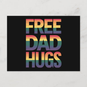 Carte Postale Papa Libre Accrocs LGBTQ Gay pride Mois Fier Ally