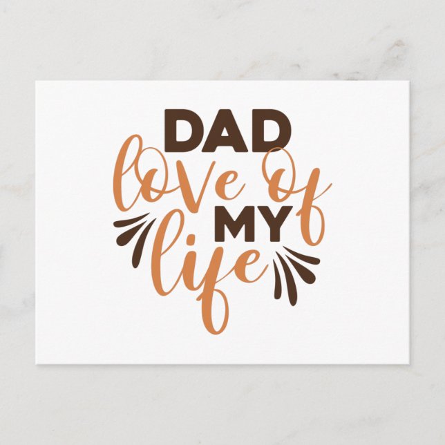 Carte Postale Papa Love of my Life (Devant)